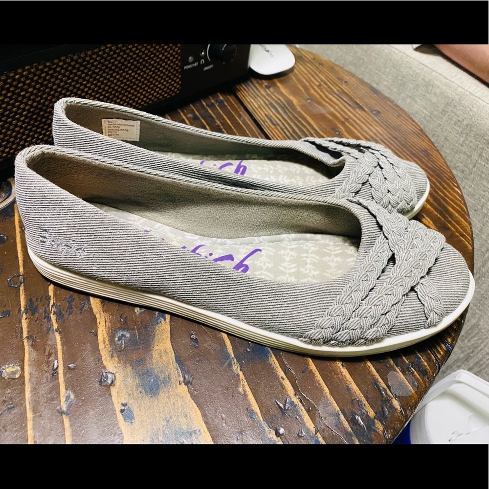 Blowfish Malibu Grey Giddie Ballet Flat Shoe